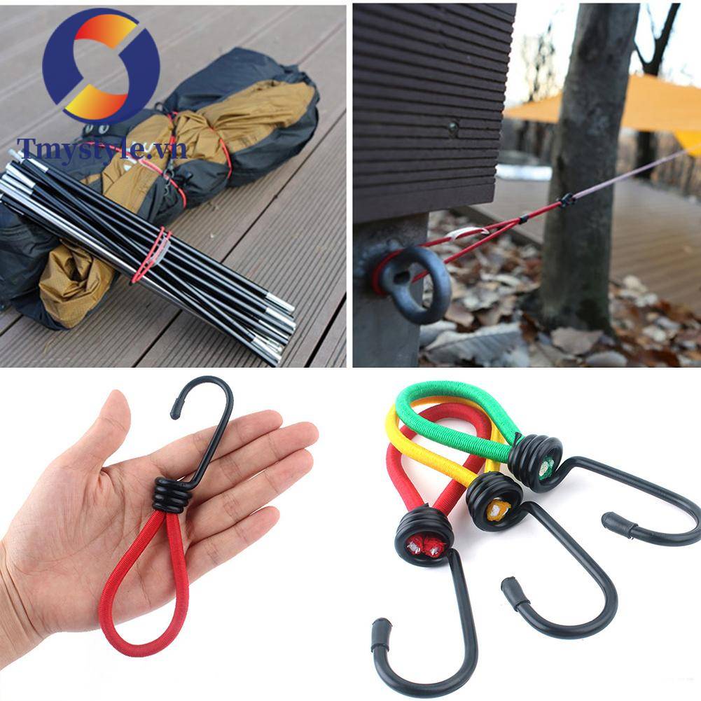 Set 3 Móc Dây Lều Cắm Trại Co Giãn Tiện Lợi