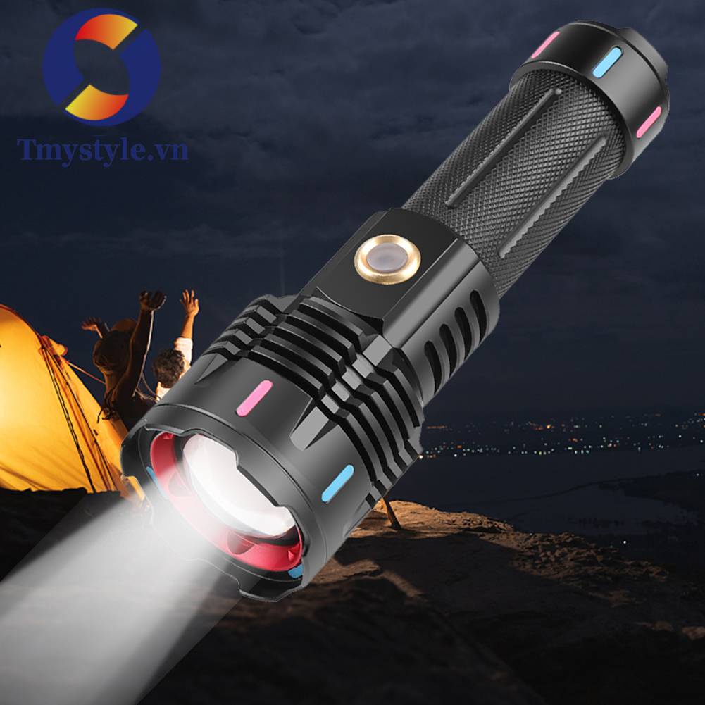 Đèn Pin LED Chống Nước IPX4 30W Type-C USB 1200-1500LM