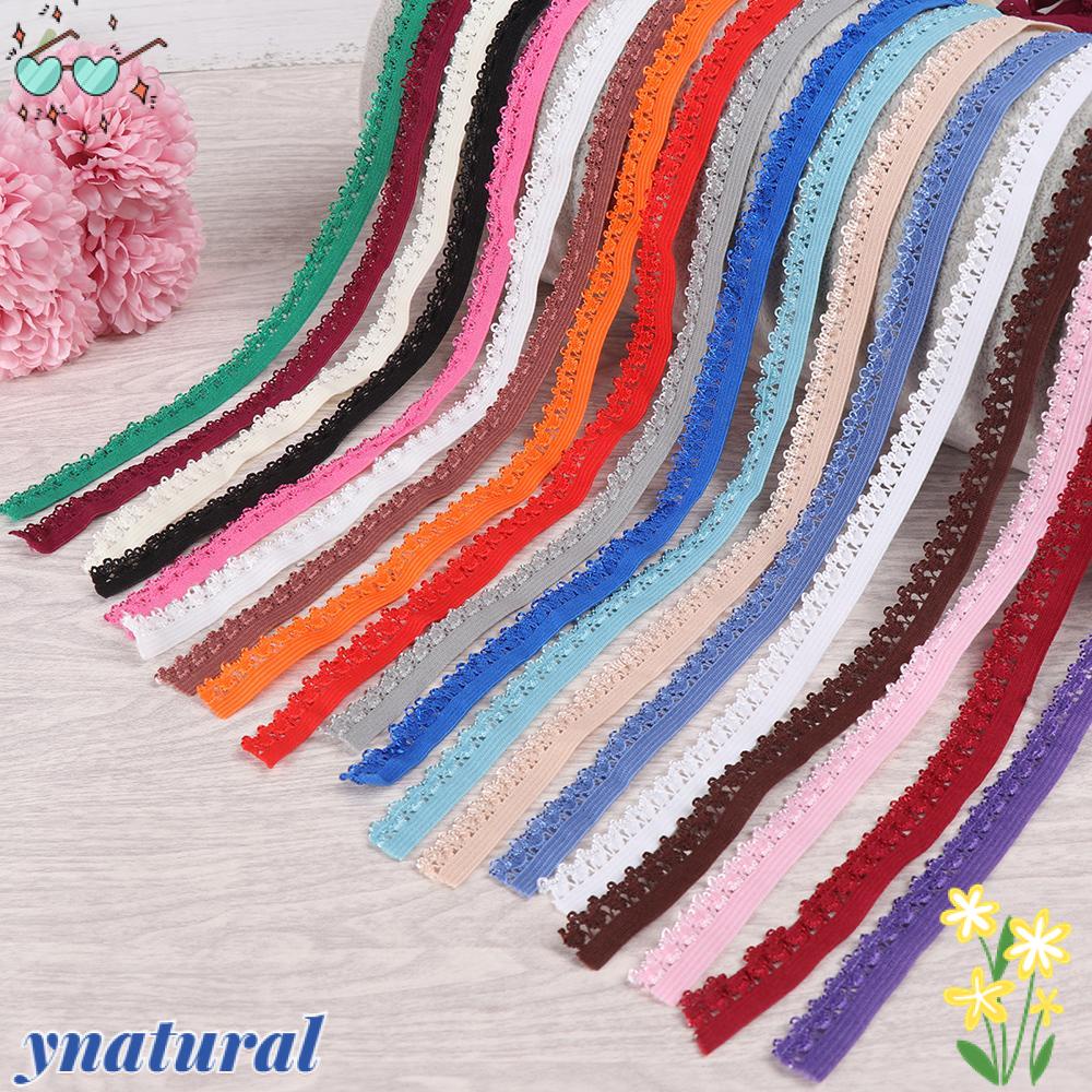 YNATURAL Cuộn Dây Ren Co Giãn Nhiều Màu Dùng May Vá DIY