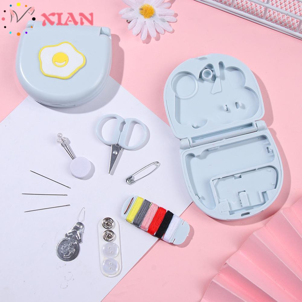 XIANTIN Bộ Dụng Cụ May Vá Mini In Họa Tiết Hoạt Hình Dễ Thương DIY