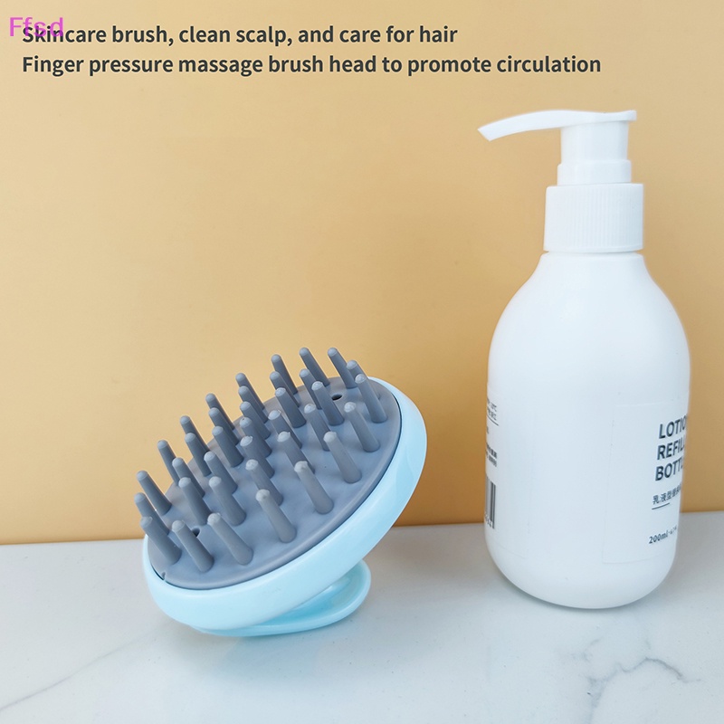 Bàn Chải Gội Đầu Mát Xa Da Đầu Hình Tròn Cầm Tay Tiện Lợi