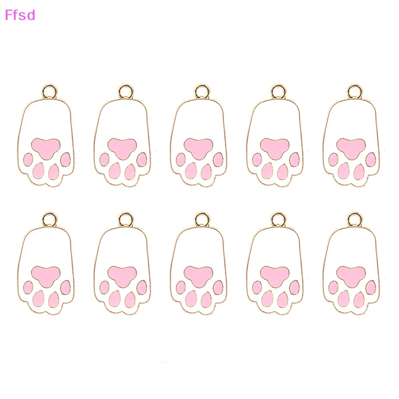 Bộ 10 Mặt Dây Chuyền Hình Thỏ Bằng Hợp Kim Tráng Men DIY