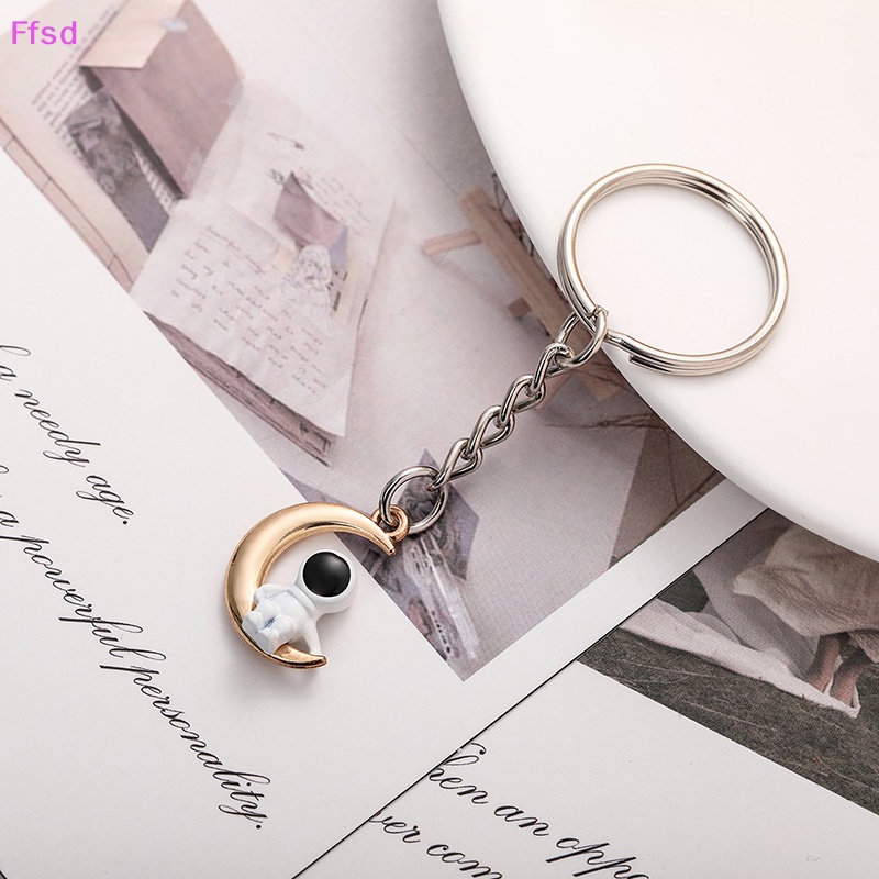 {Ffsd} Móc Khóa Cặp Đôi Hình Mặt Trăng Ngôi Sao Thiết Kế Sáng Tạo Lãng Mạn
