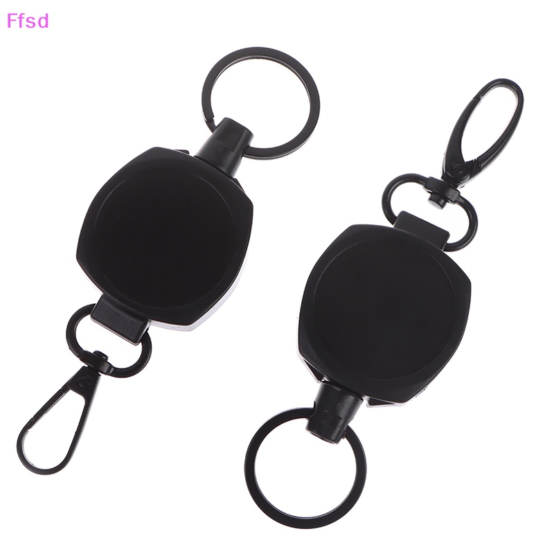 {Ffsd} Móc Khóa Thể Thao Dạng Kéo Ba Lô Tròn Màu Đen Đơn Giản Cổ Điển Có Thể Thu Gọn Dễ Dàng Bán Chạy