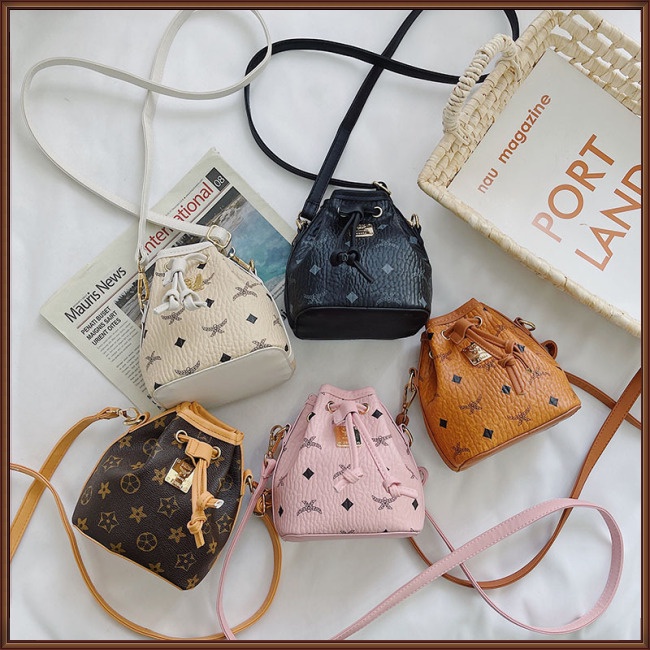 Túi Da PU Đeo Chéo Vai Dây Rút In Họa Tiết Ngôi Sao Có Thể Tháo Rời