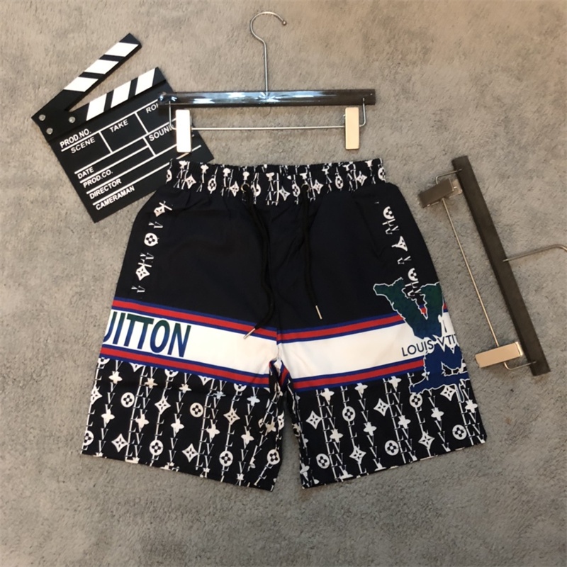 Quần Short Đi Biển Chất Liệu Dệt Nhanh Khô In Họa Tiết Thời Trang