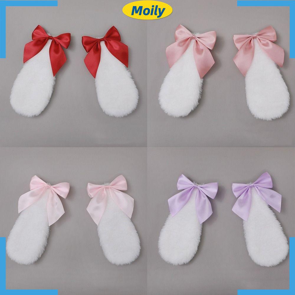 MOILYVN Kẹp Tóc Nơ Tai Thỏ Hóa Trang Dễ Thương ​Kẹp Tóc Thiết Kế Xinh Xắn Thời Trang Cho Bé Gái