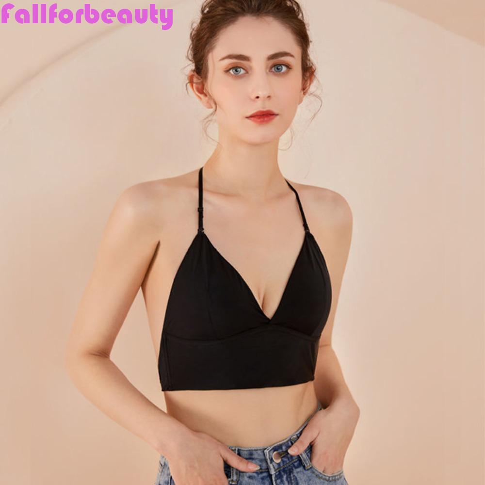 FALLFORBEAUTY Áo Ngực Thể Thao Dây Chéo Hình Tam Giác Quyến Rũ