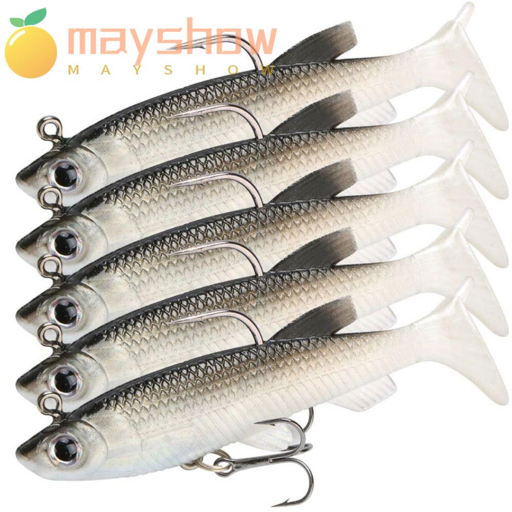 MAYSHOW Set 5 Mồi Câu Cá Giả Hình Con Sâu