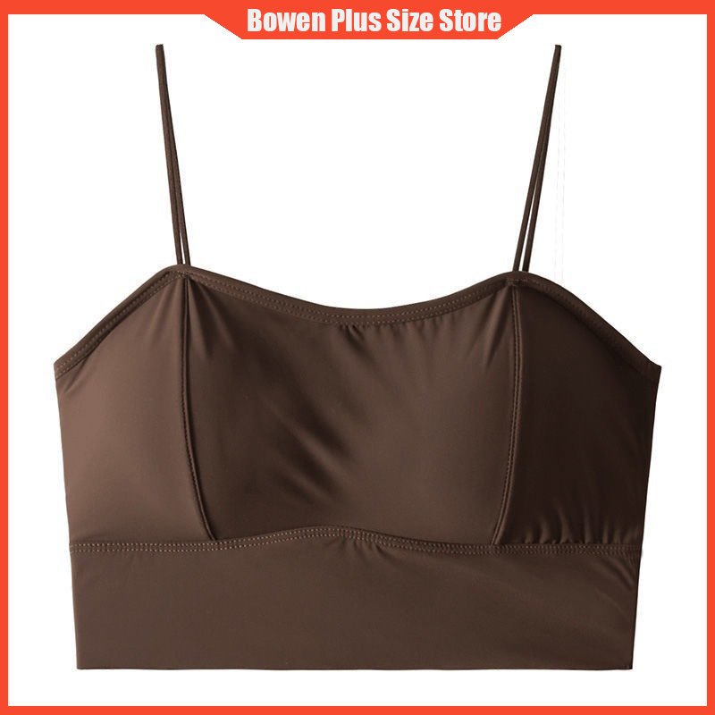 Áo Lót Lụa Mát Không Đường May Lưng Thời Trang Mùa Hè Cho Nữ 40-90kg