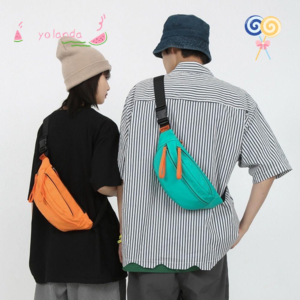 YOLA Túi Đeo Chéo Ngực / Thắt Lưng Nhiều Màu Sắc Bằng Nylon Chống Nước Đa Dạng Cho Nữ
