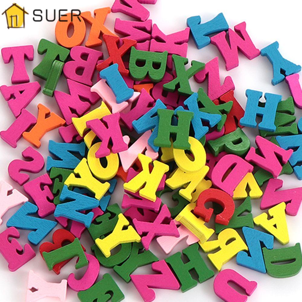 SUENIN Bộ 100 Chữ Gỗ Trang Trí Mới