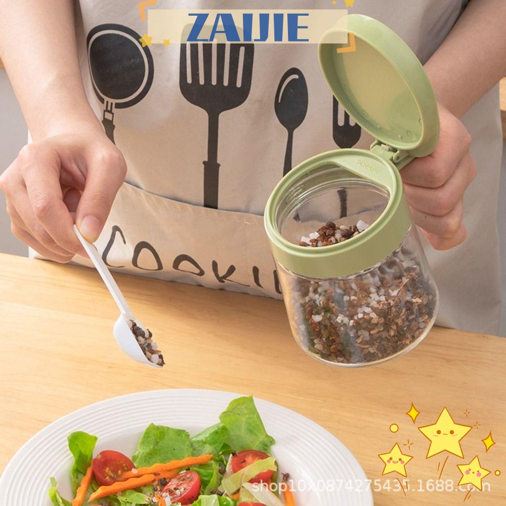 ZAIJIE24 Bộ Lọ Thủy Tinh Đựng Gia Vị Thiết Kế Đơn Giản Cho Nhà Bếp