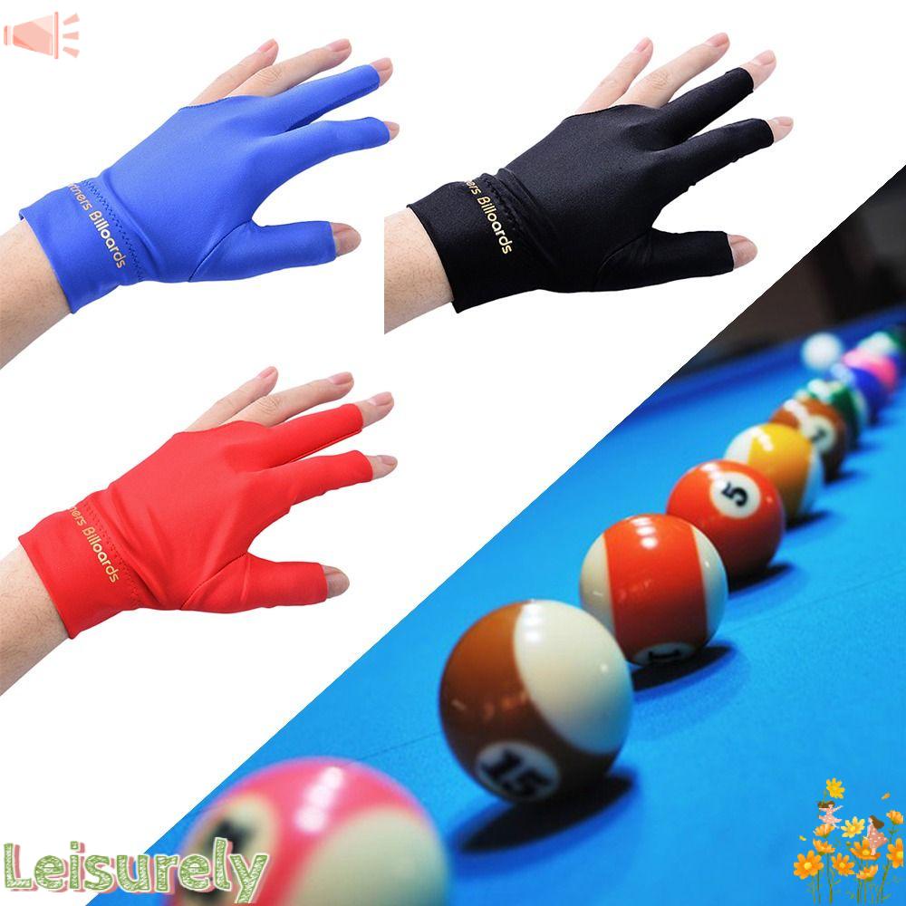 LEILY Set 2 Găng Tay 3 Ngón Chơi Bida Cho Nam Và Nữ