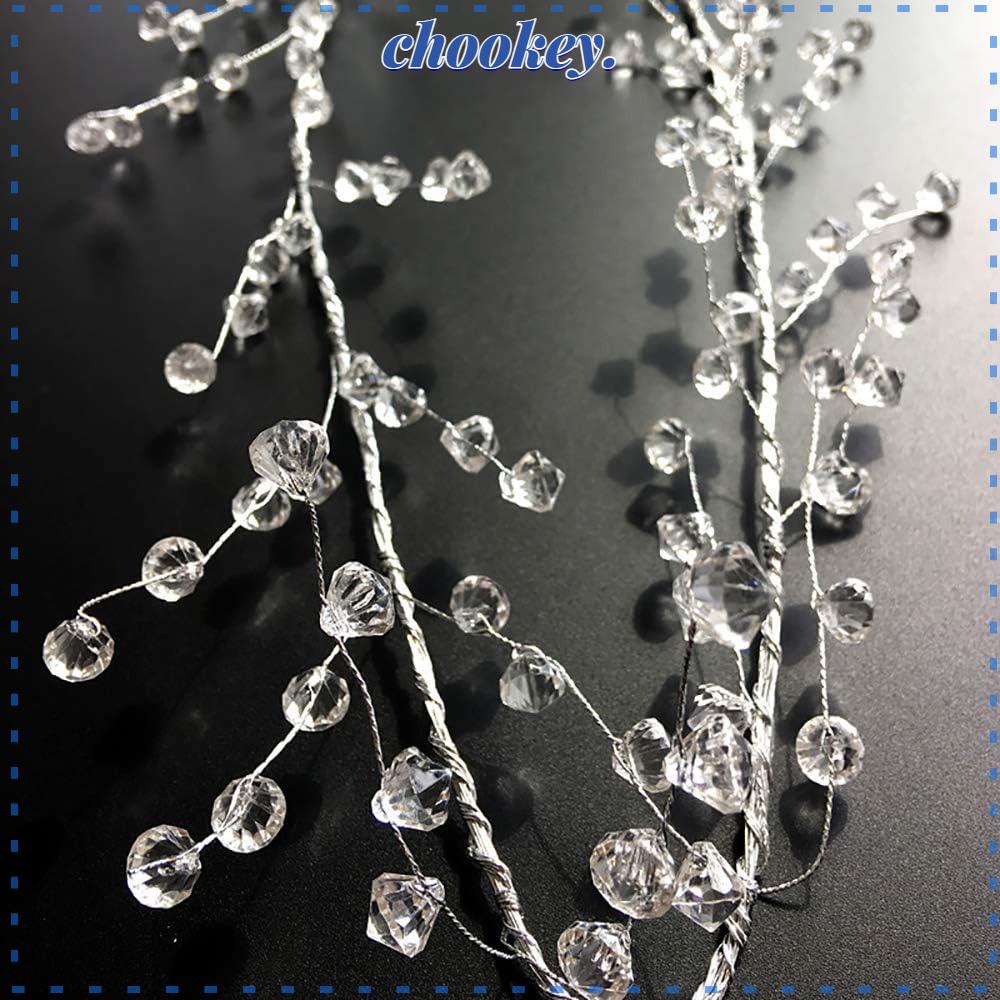 CHOOKEY Dây 20Ft Kim Cương Bằng Acrylic Trong Suốt Dùng Làm Trang Sức Diy