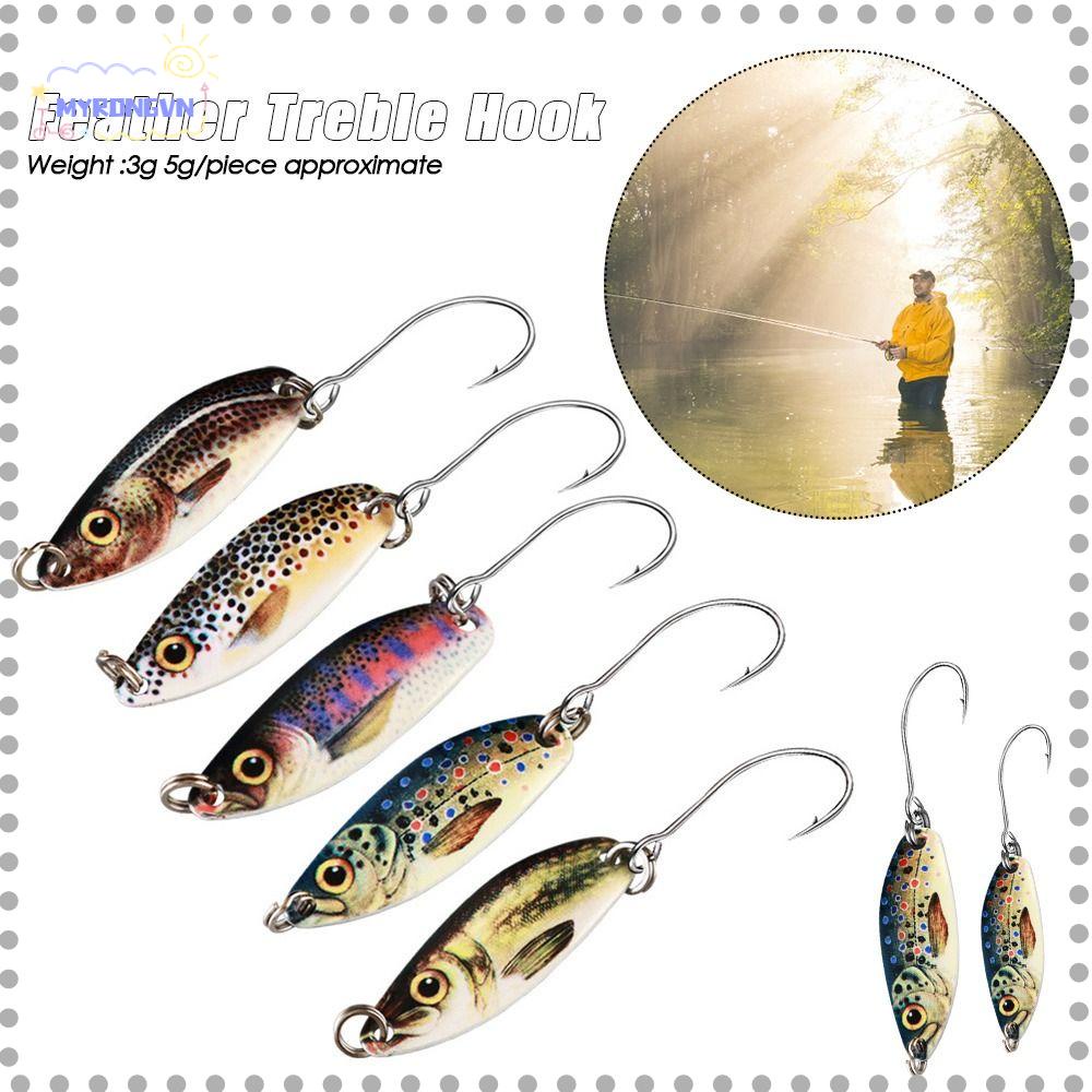 MYRONGVN Mồi Câu Cá Giả Bằng Kim Loại Đính Sequin 3D Siêu Bền