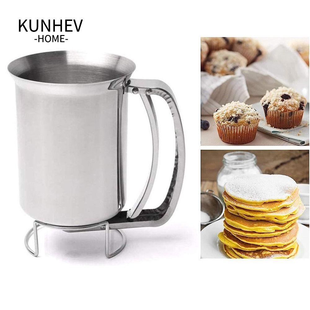 KUNHEV Phễu Cầm Tay Bằng Thép Không Gỉ 800ML Chuyên Dụng Cho Nhà Bếp