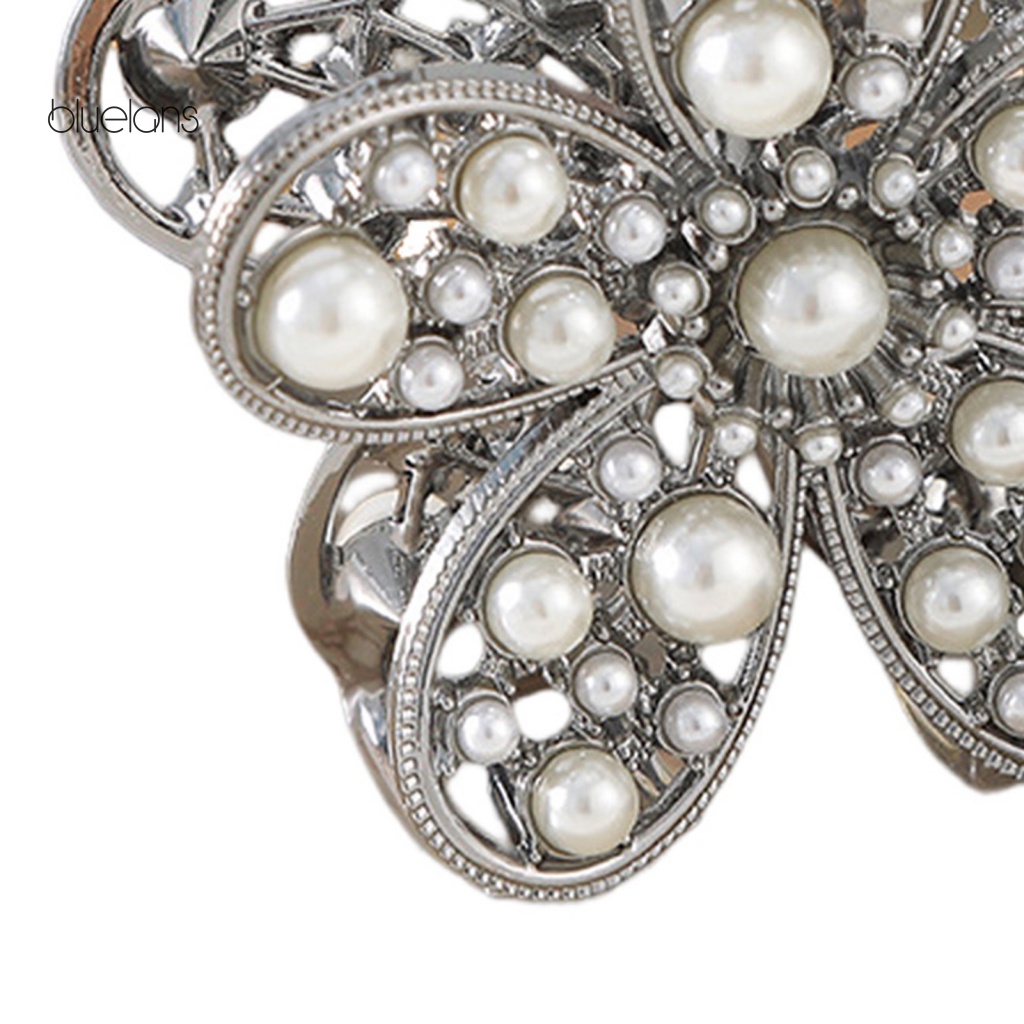 Kẹp Tóc Hình Hoa Đính Ngọc Trai Giả Sang Trọng Chống Trượt Tiện Dụng