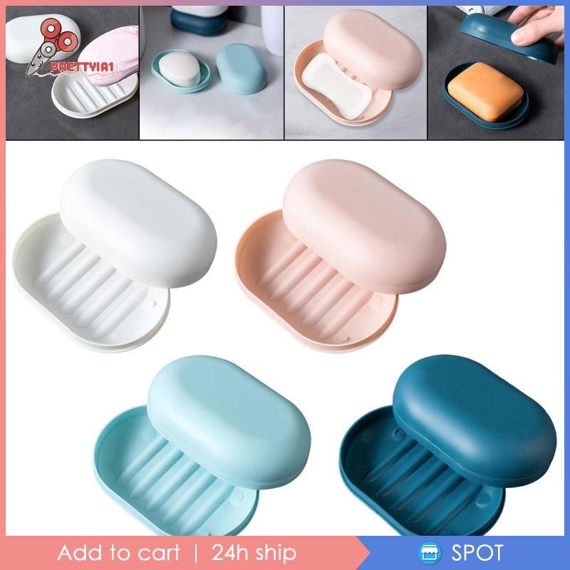 Giá Đỡ Xà Phòng Có Nắp Đậy Tháo Rời Được Tiện Lợi Dành Cho Đi Du Lịch