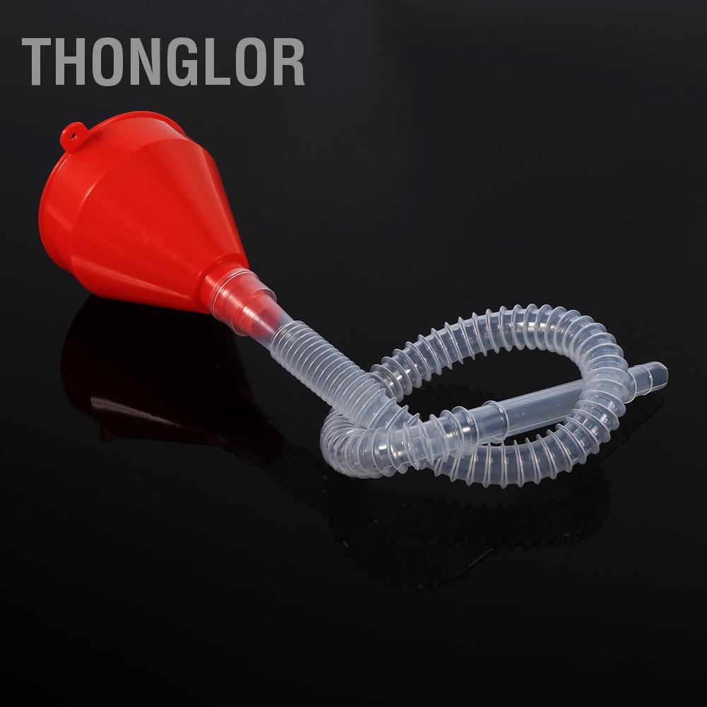 Thonglor Phễu chiết rót bằng nhựa đa năng cho xe có vòi mềm Công cụ đổ dầu Xăng Diesel ride 2 u