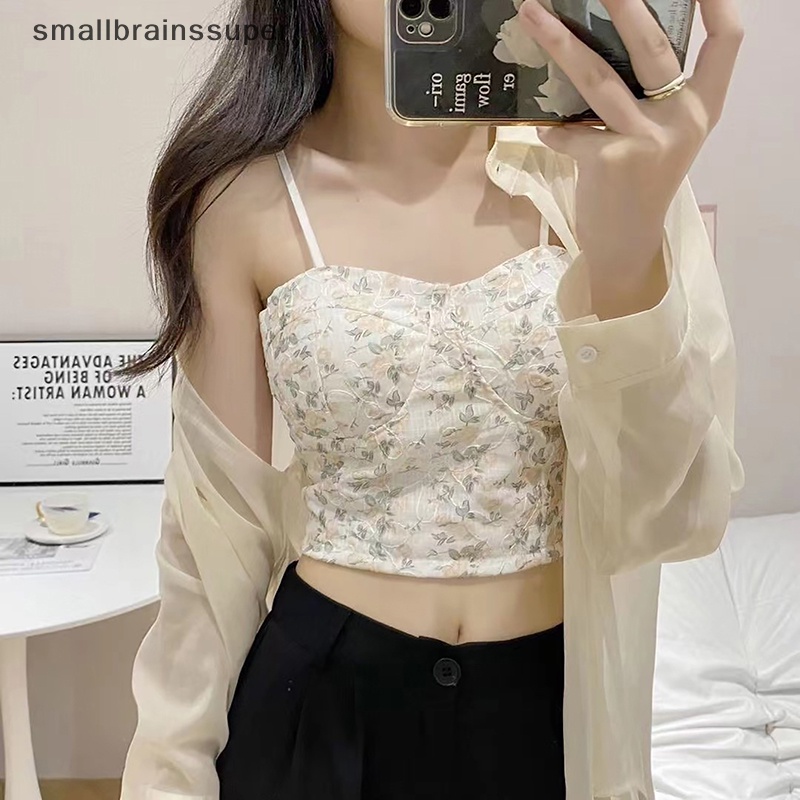 Áo Hai Dây Mỏng Họa Tiết Hoa Thời Trang Mùa Hè Quyến Rũ Cho Nữ