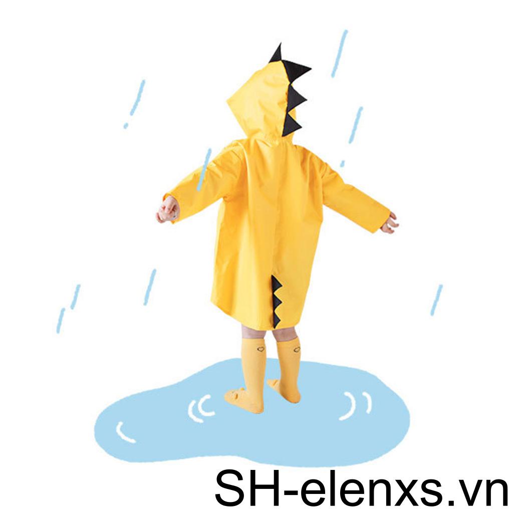 Áo Mưa Có Mũ Trùm Chống Thấm Nước Họa Tiết Hoạt Hình Dễ Thương Cho Bé
