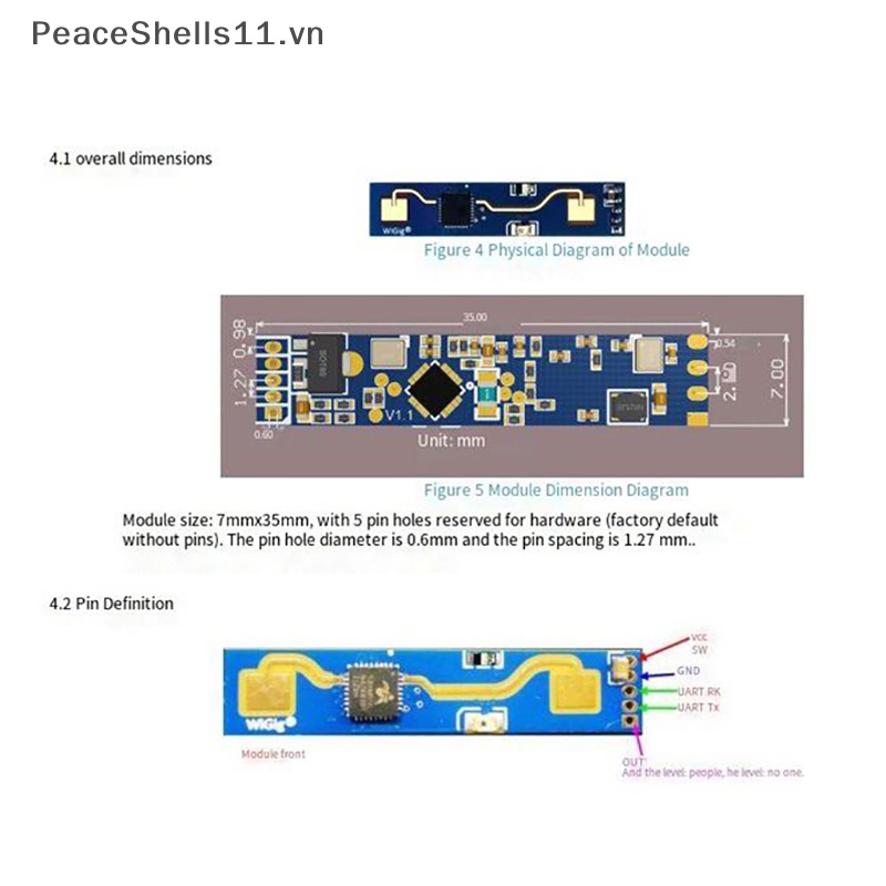 Mô Đun Cảm Biến Sóng Chiết Áp PeaceShells 1 Cái
