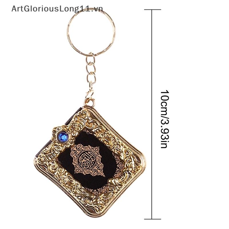 Móc Khóa Mặt Hình Sách Mini Phong Cách Hồi Giáo Cho Koran Ark Quran Book