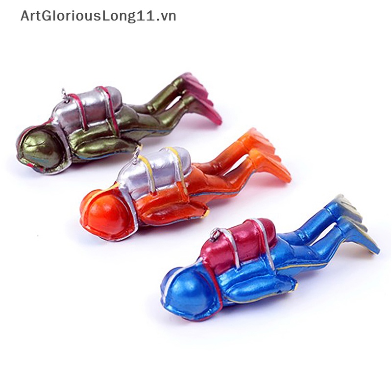 Đồ Trang Trí Bể Cá Mini ArtGloriousLong Floag Diver