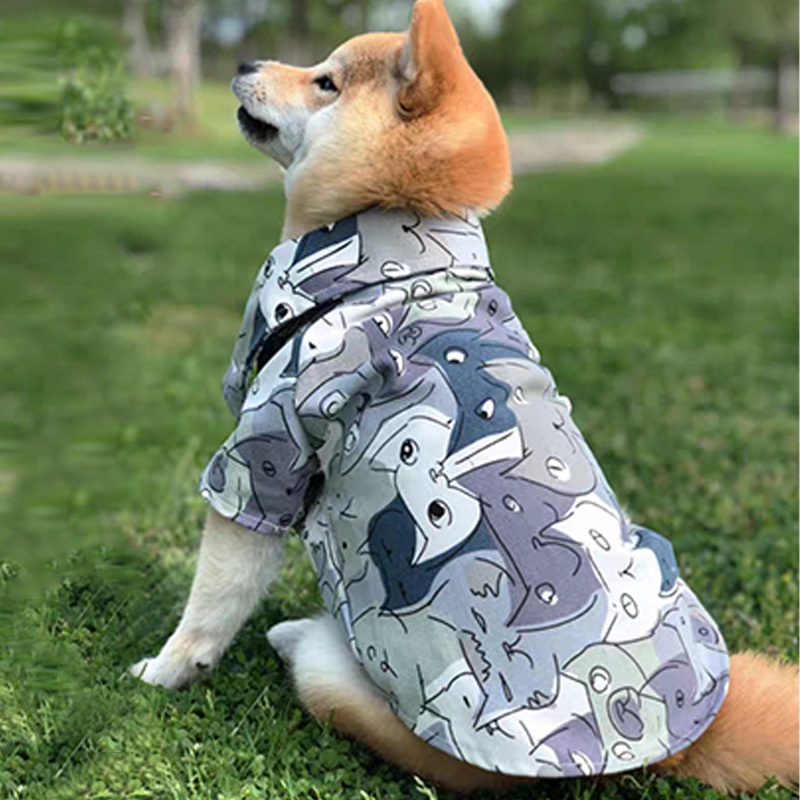 HamshMoc Áo Mềm Nhẹ Thoáng Khí In Họa Tiết Hamsa Dễ Thương Cho Thú Cưng