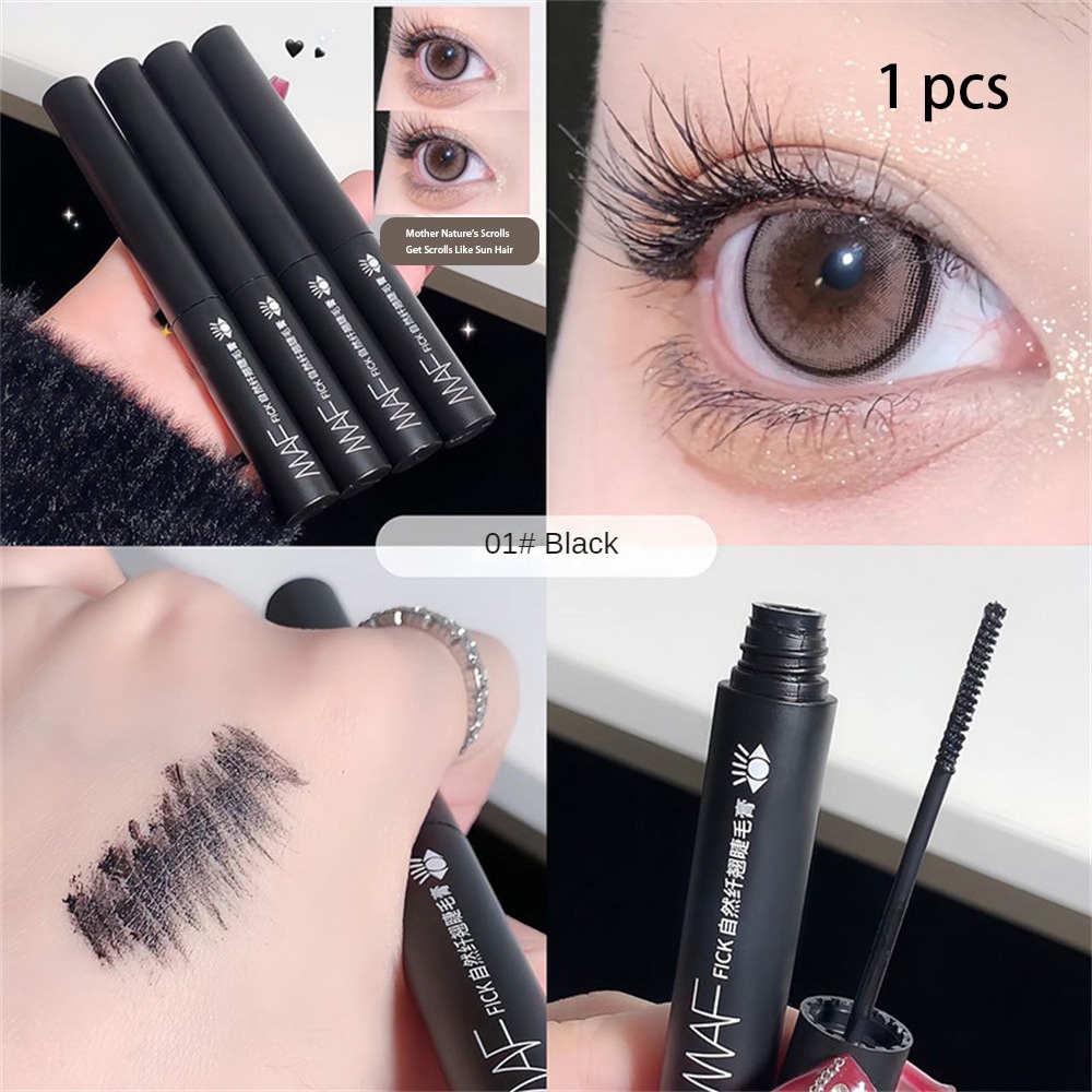 Mascara 4D Màu Đen / Nâu Lâu Trôi Không Dễ Nhòe Chuốt Mi Cong Vút Và Dài Hơn