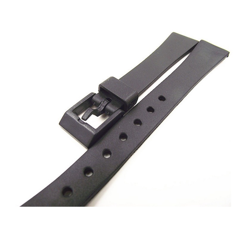 1 Dây Đeo Đồng Hồ 12mm 14mm 16mm 18mm 20mm 22mm Màu Đen Bằng Nhựa resin Cho casio bands - 0145RWS