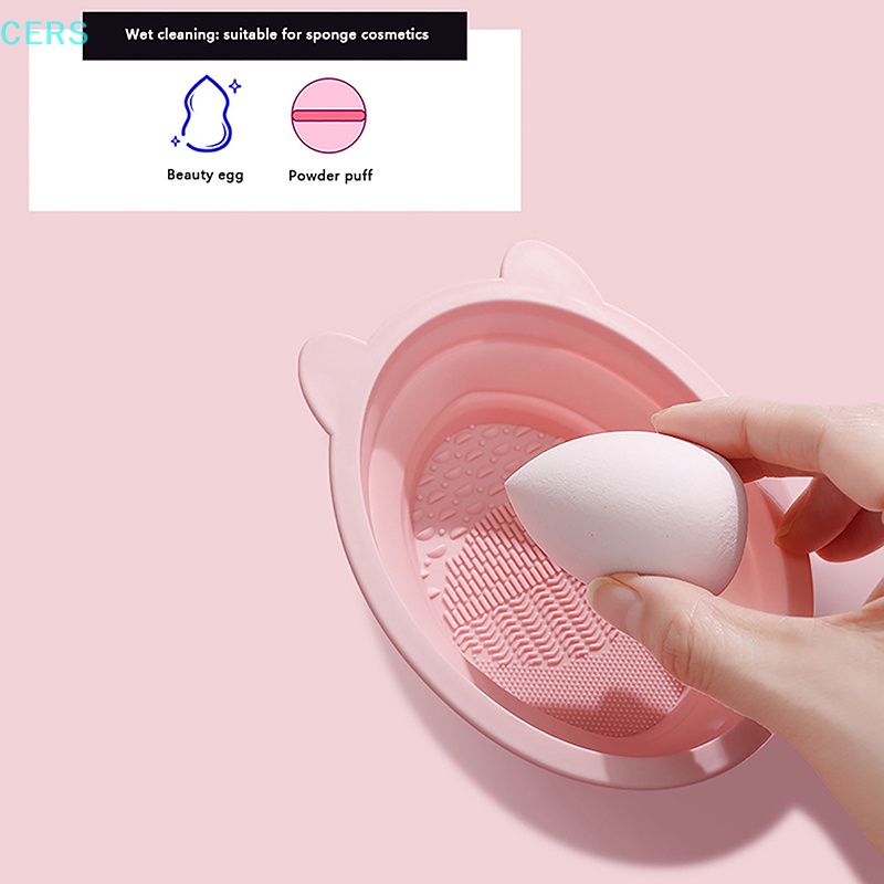 Miếng Silicone Vệ Sinh Cọ Trang Điểm Có Thể Gấp Gọn Tiện Dụng