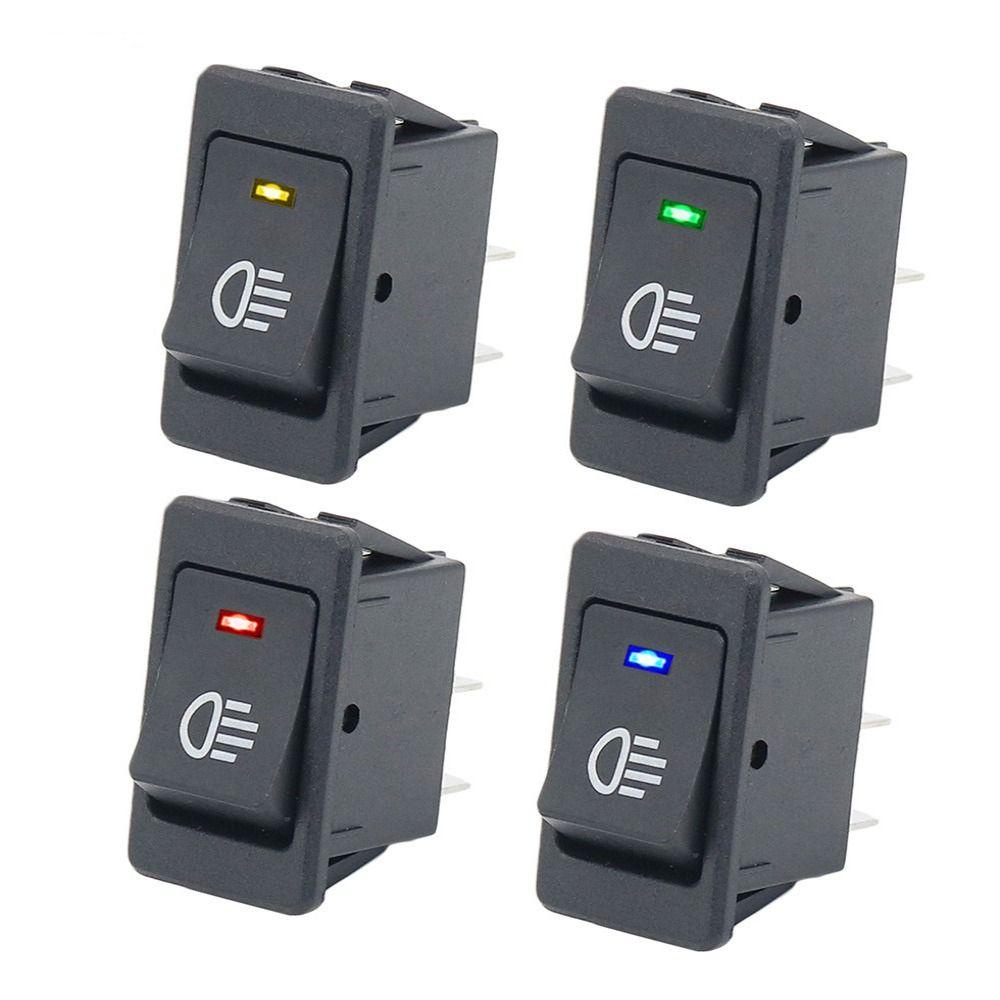 SUYO Set 3 Công Tắc Bật / Tắt Đèn Sương Mù 2 Vị Trí 4 Chấu DC 12V 35A Thông Dụng Cho Xe Hơi