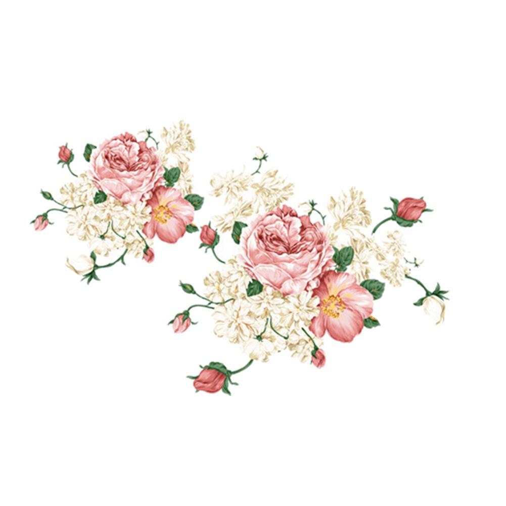 Miếng Dán Tường Trang Trí Hình Hoa Mẫu Đơn Tháo Rời Được DIY