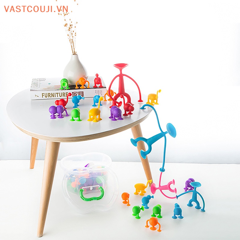1 Bộ Đồ Chơi Khối Xây Dựng VASTJI Bằng Silicon Mềm Giúp Giảm Căng Thẳng