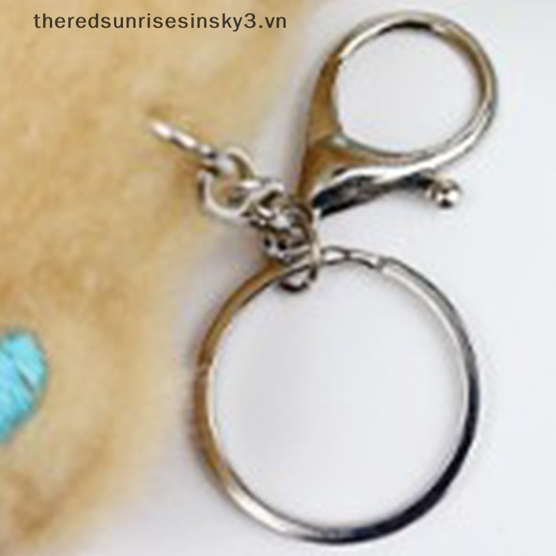 Móc Khóa Hình Gấu / Thỏ Hồng 3D Phủ Lông Sáng Tạo Dễ Thương