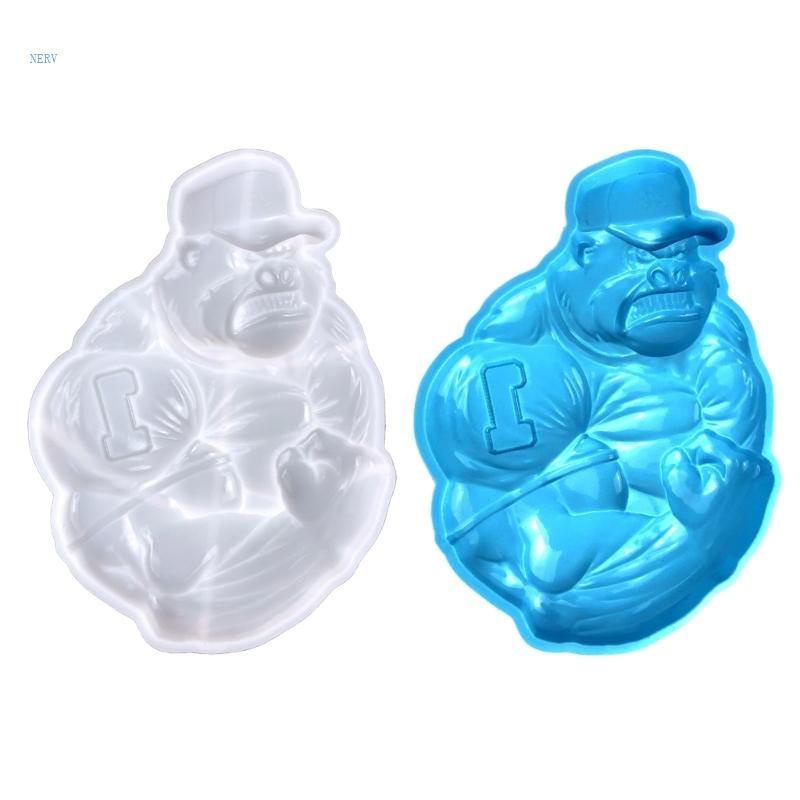 Khuôn Silicone Làm Bánh Hình Gorilla Cho Bé