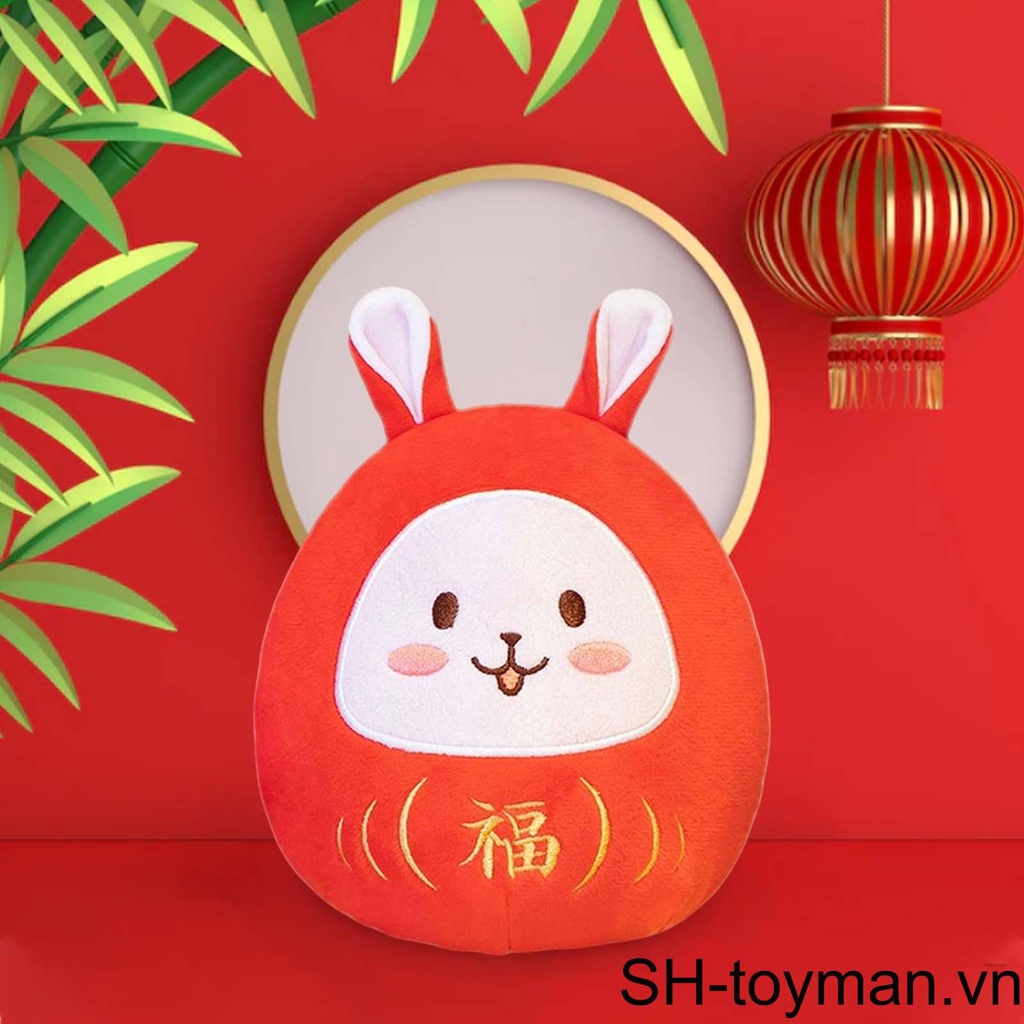 Gối Nhồi Bông Hình Đôi Mắt Tròn 28cm Kiểu Trung Hoa Dễ Thương Trang Trí Nhà Cửa