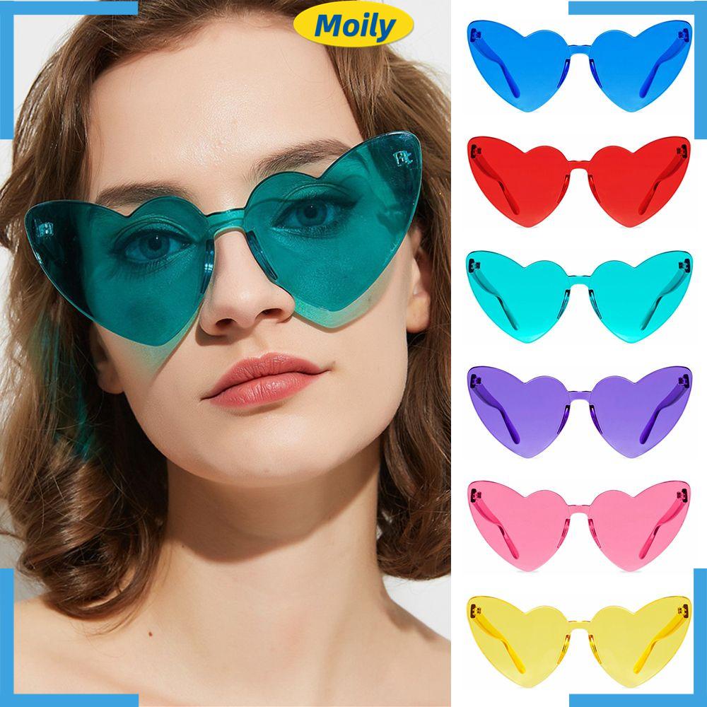 MOILYVN Kính Mát Hình Trái Tim Thời Trang Cho Nữ