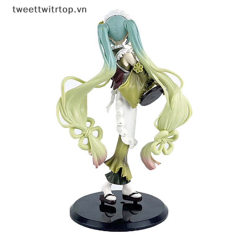 Trtop hatsune miku anime figures matcha ice cream for dessert cô gái xinh đẹp hành động hình pvc bộ sưu tập mô hình đồ trang trí đồ chơi vn