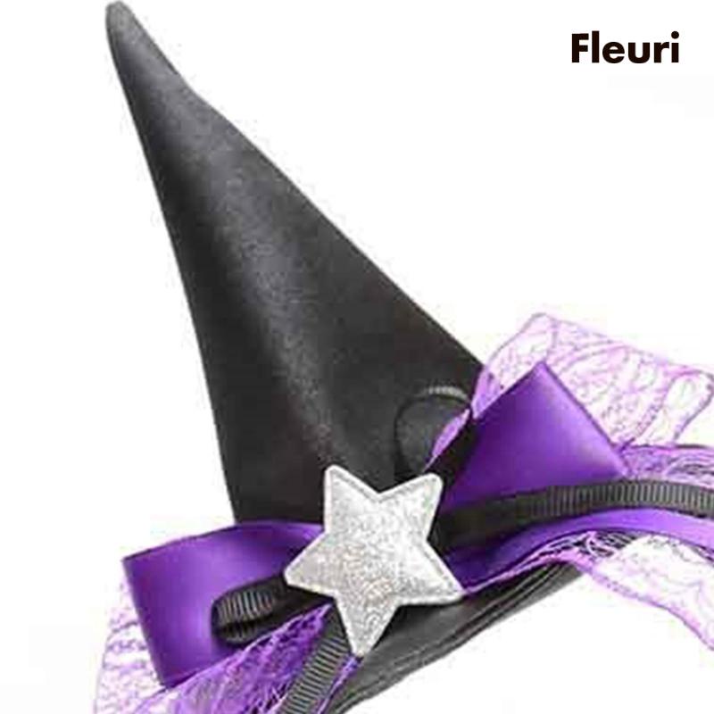 Băng Đô Mũ Phù Thủy Hóa Trang Halloween