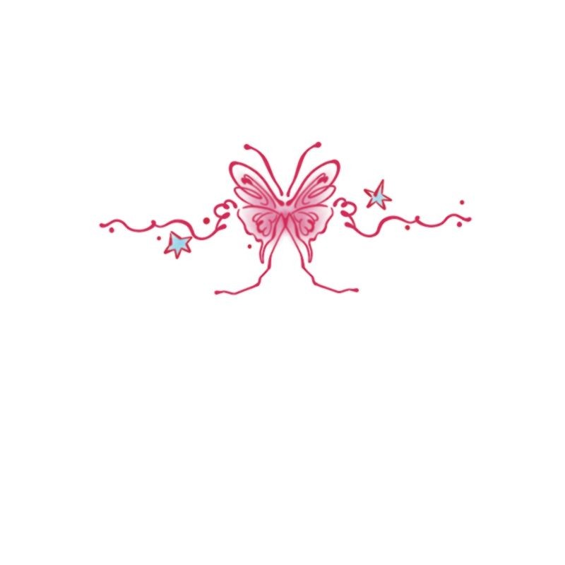 Hình Xăm Dán Tạm Thời Họa Tiết Nơ Chống Thấm Nước