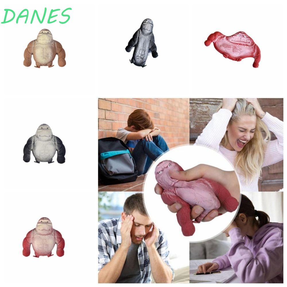 DANES Đồ Chơi Nắn Bóp Đàn Hồi Giảm Stress Hình Chú Khỉ Vui Nhộn 9cm