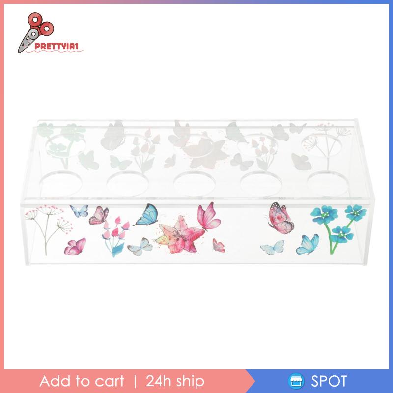 Lọ Hoa Hình Chữ Nhật Bằng Acrylic Trong Suốt Kèm Giá Đỡ Treo Chậu Hoa Trang Trí Nhà Cửa / Tiệc Cưới