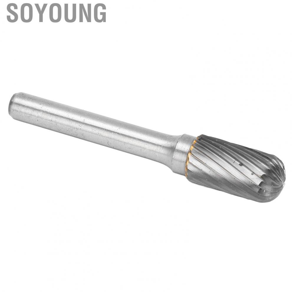 Soyoung Carbide Burr File  Deburring High Efficiency Die Grinder Bit Single Cut for Ship Automobile