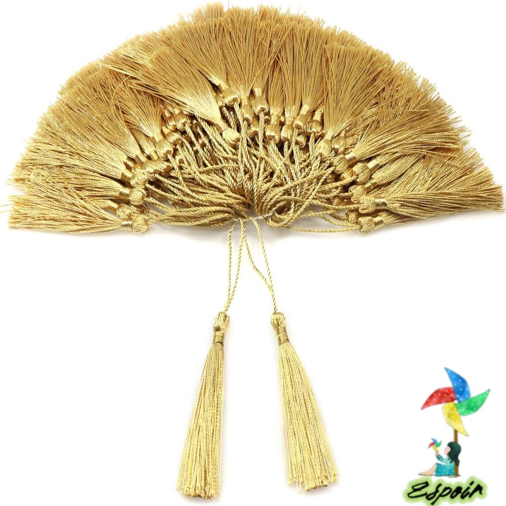 ESPO Set 100 Dây Tua Rua Bằng Polyester 5 Inch Mềm Mại Tự Làm Trang Sức Tiện Dụng