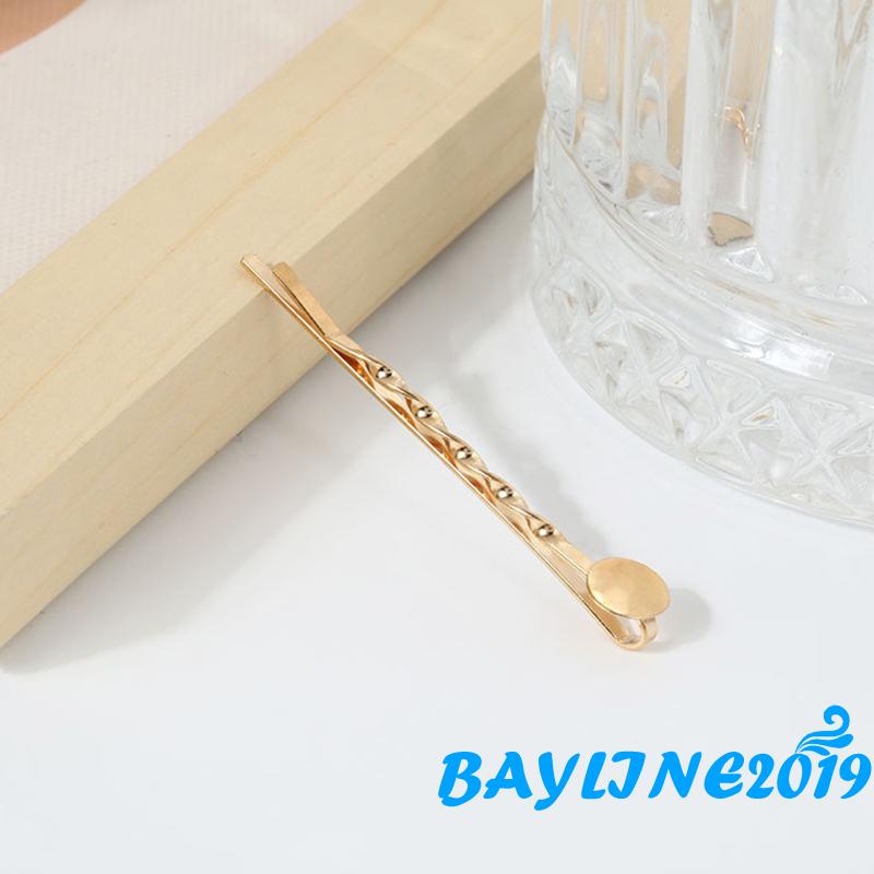 Kẹp Tóc Mái Màu Vàng Kim Thiết Kế Tinh Tế Thời Trang Cho Nữ