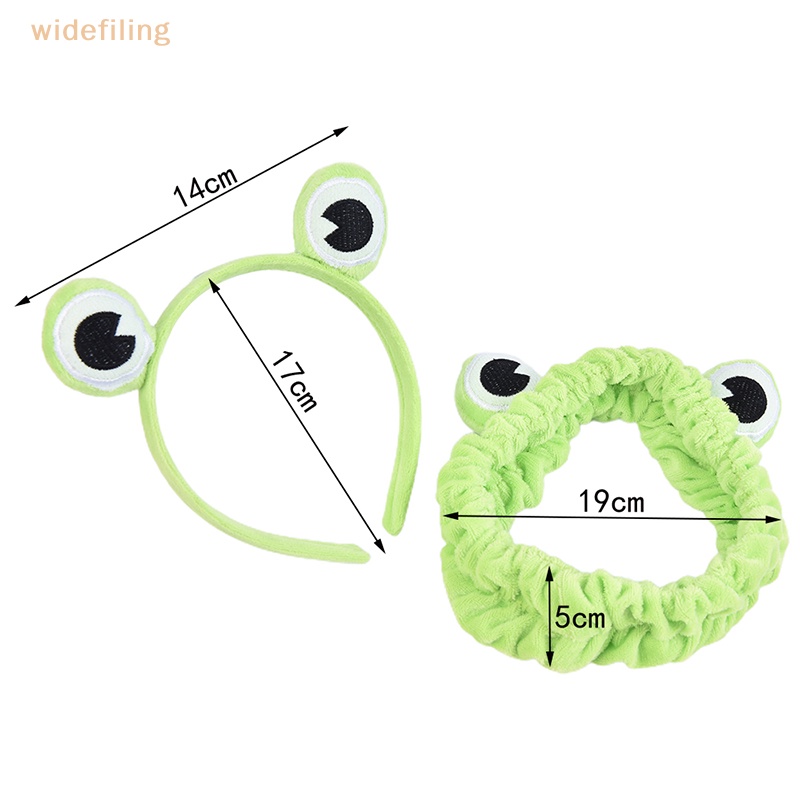 Băng Đô Trang Điểm Co Giãn Bản Rộng Hình Ếch Dễ Thương Cho Bé Gái