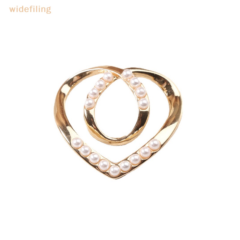 Khóa Cài Khăn Choàng Lụa Đính Đá Ngọc Trai Nhiều Hình Dạng Màu Vàng / Bạc Dễ Phối Đồ